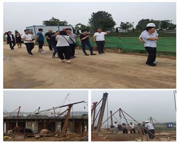 萬(wàn)通公司組織員工觀摩康芝路建設(shè)活動(dòng)